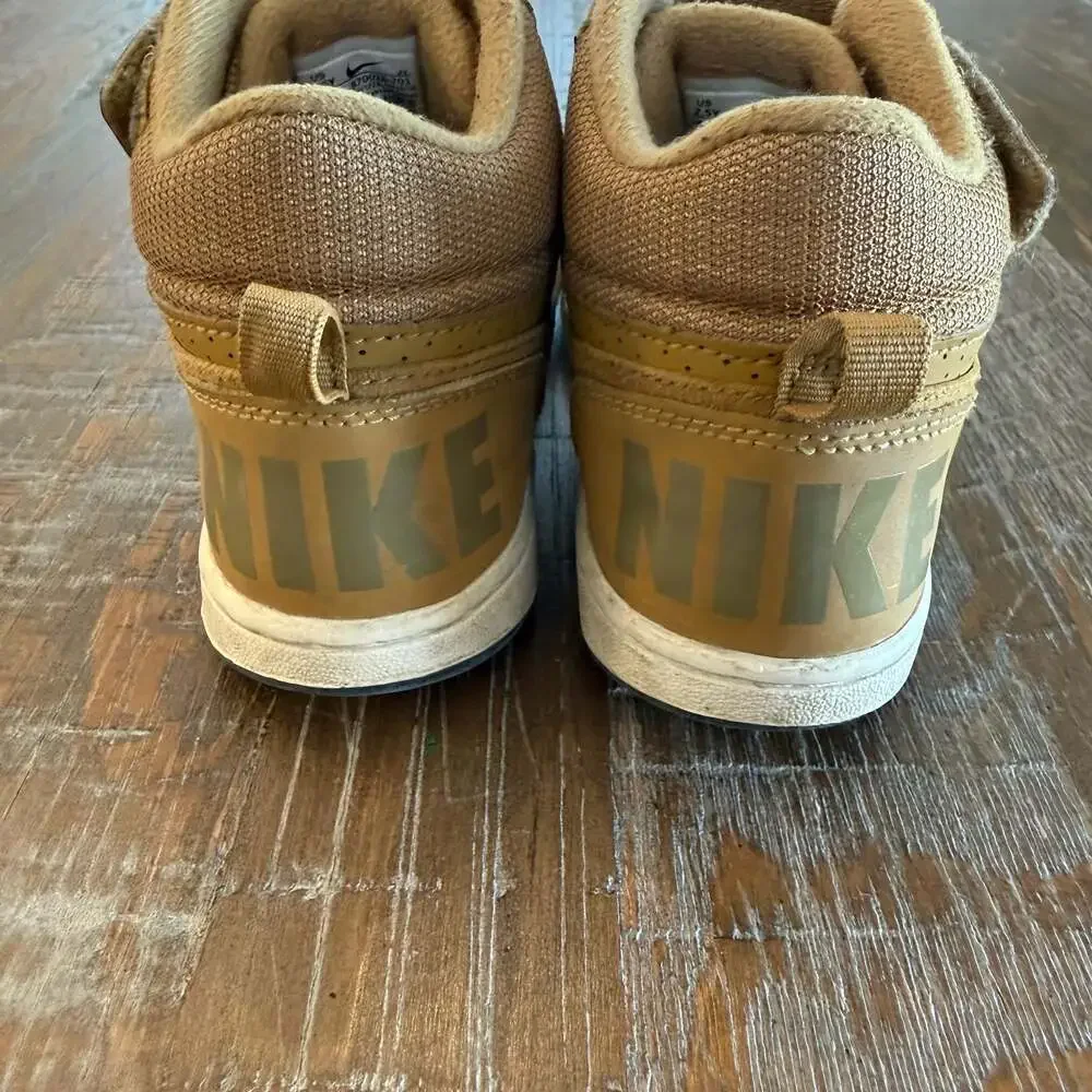 Nike Court Borough Mid Little Kids' Shoes Wheat